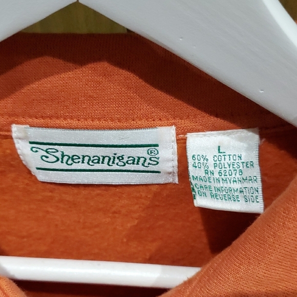 Vintage Orange Floral Embroidered Cardigan Shenanigans Romantic Fun Prairie Farm - Picture 2 of 9